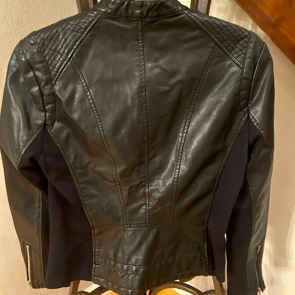 Like New Express Quilted Black Leather Jacket😍🖤😎 - Picture 2 of 6